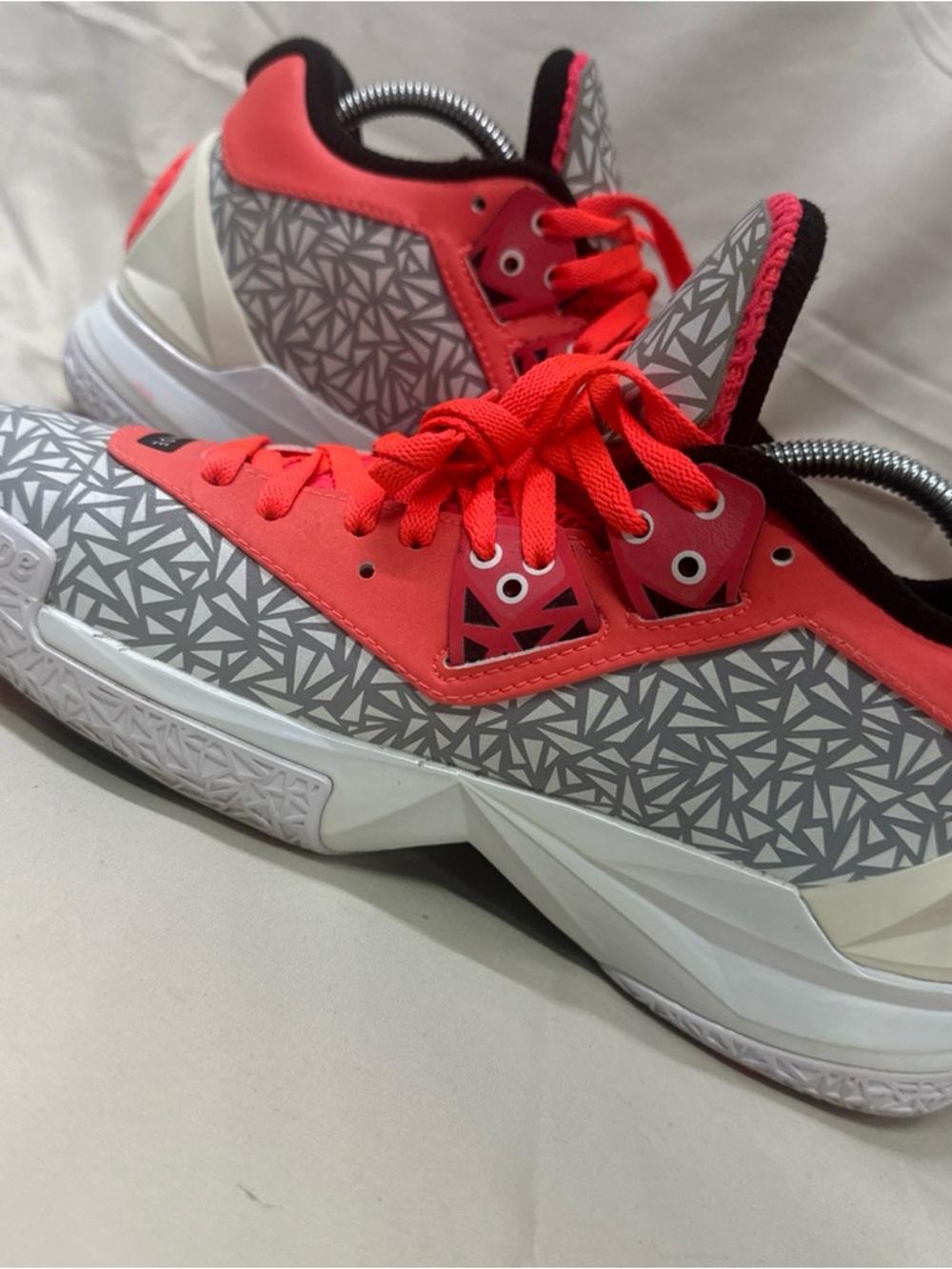 Li-Ning Way of Wade WOW4  Size US 11.5 Mosaic Gray Orange Trim Y2K Active Urban